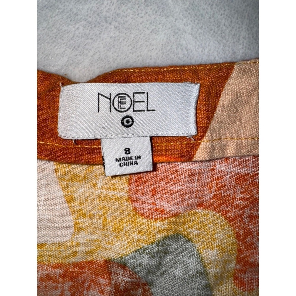 Mini Skirt in Orange Abstract Print - Picture 8 of 10